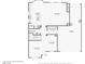 Layout of the first floor showcasing the kitchen, living room, Gathering room, and garage at 8224 Fowler Falls Ct, North Las Vegas, NV 89085