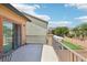Outdoor patio offering plenty of space, railing, and view of the surrounding landscape at 8224 Fowler Falls Ct, North Las Vegas, NV 89085