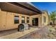 Covered backyard patio, perfect for outdoor dining, and entertaining at 8560 Alocasia Ct, Las Vegas, NV 89149