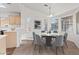Bright dining room with ample natural light, adjacent to the kitchen, perfect for entertaining and Gathering meals at 9105 Marble Dr, Las Vegas, NV 89134