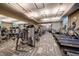 Well-equipped gym with various cardio machines and weight training equipment for a complete fitness experience at 145 E Harmon Ave # 1120, Las Vegas, NV 89109