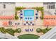 The pool from an aerial point of view at 200 W Sahara Ave # 910, Las Vegas, NV 89102