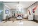Lobby featuring marble floors, a modern chandelier, and comfortable seating area at 200 W Sahara Ave # 910, Las Vegas, NV 89102