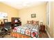Cozy bedroom with wood floors, complemented by a ceiling fan at 2106 King Mesa Dr, Henderson, NV 89012