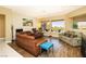 Spacious living room with hardwood floors, ample seating, and a bright, open layout at 2106 King Mesa Dr, Henderson, NV 89012