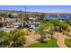 Scenic aerial view of a community park, showing the lush green landscape at 23 Hudson Canyon St # 3, Henderson, NV 89012