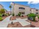 Exterior view of the building with well-maintained landscaping and a common BBQ area at 2725 S Nellis Blvd # 2168, Las Vegas, NV 89121