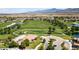 Aerial view of golf course community at 5375 E La Campana Dr, Pahrump, NV 89061