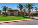 Beautiful community clubhouse with well-manicured landscaping, perfect for social gatherings at 62 Myrtle Springs Ct, Las Vegas, NV 89148