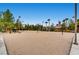 Sand volleyball court with lighting for evening play at 62 Myrtle Springs Ct, Las Vegas, NV 89148