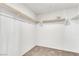 Walk-in closet with shelving and rod for optimal storage and organization at 6952 Crescent Gold St, North Las Vegas, NV 89086
