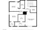 This floor plan shows bedrooms, bathrooms, laundry, and WICs with detailed dimensions on the third floor at 6952 Crescent Gold St, North Las Vegas, NV 89086