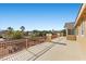 Spacious second-story balcony with desert views and wrought iron railing at 7221 Harlow St, Las Vegas, NV 89131