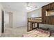 Bedroom featuring carpet and bunk beds for shared or adaptable space at 7221 Harlow St, Las Vegas, NV 89131