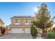 Charming two-story home featuring a paved driveway and solar panels for energy efficiency at 7221 Harlow St, Las Vegas, NV 89131
