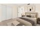 Comfortable bedroom with a sliding door closet and contemporary decor at 7566 Glowing Ember Ct # 101, Las Vegas, NV 89130