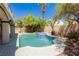 Backyard features a refreshing pool and spa at 8224 Cassis Ct, Las Vegas, NV 89117