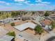 Home with desert landscaping, fenced yard, and city views in the background at 829 Dover Pl, Las Vegas, NV 89107