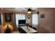 Cozy dining room with rustic textured walls, comfortable seating and great lighting for a warm dining experience at 829 Dover Pl, Las Vegas, NV 89107