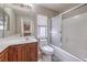 Bathroom featuring a tub/shower, vanity with storage, and a toilet at 9005 Semillon St, Las Vegas, NV 89148