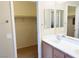 Bathroom with double sinks and spacious walk-in closet ensures ample space at 10190 Deerfield Beach Ave # 202, Las Vegas, NV 89129
