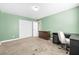 Spare bedroom offering comfortable living, a large closet, and a dedicated work space at 1141 Brent Park Ct, Henderson, NV 89002