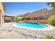 Inviting backyard pool and spa area perfect for outdoor relaxation and entertaining at 1141 Brent Park Ct, Henderson, NV 89002