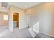 Hallway with carpet and access to the bathroom at 11840 Pelican Butte Ave, Las Vegas, NV 89138