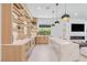 Stylish bar area features custom lighting, open shelving, and modern finishes at 11926 Port Labelle Dr, Las Vegas, NV 89141