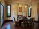 Dining room with stone fireplace at 1800 Amarone Way, Henderson, NV 89012