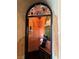 Decorated wine cellar entrance complete with grapevine decor, chef statue, and wine-themed mural at 1800 Amarone Way, Henderson, NV 89012