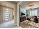 Modern home office with wood floors, plantation shutters, and stylish furnishings at 280 Via Del Duomo, Henderson, NV 89011
