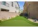 Backyard putting green with desert landscaping at 2862 Athens Ridge Dr, Henderson, NV 89052