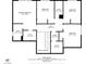 Detailed floor plan showcasing layout of primary bedroom, bedrooms, bathrooms, hall, and other rooms at 4431 El Campana Way, Las Vegas, NV 89121