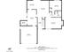 Floor plan displays dining area, living room, kitchen, foyer, laundry, garage, hall, and bedrooms at 4431 El Campana Way, Las Vegas, NV 89121