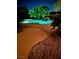 Inviting pool featuring lush landscaping, a waterfall feature, and accent lighting at 6779 Rainstorm Ridge Ave, Las Vegas, NV 89131