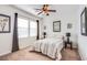 Bedroom features neutral tones, modern decor, and soft lighting, creating a serene atmosphere at 8029 Flambeau St, Las Vegas, NV 89131