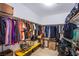 Walk-in closet with plenty of hanging storage and space for organization and other items at 8029 Flambeau St, Las Vegas, NV 89131