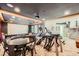 Finished basement featuring recessed lighting, exercise equipment, and a movie screen at 8121 Russell Creek Ct, Las Vegas, NV 89139