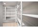 Spacious pantry with well-organized shelving for efficient storage at 854 Santa Maria Way, Mesquite, NV 89027
