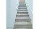 Carpeted staircase leading to the upper level of the home at 9934 Iron Creek Ave, Las Vegas, NV 89178