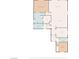 Floor plan showcasing layout of kitchen, living room, primary bedroom, secondary bedroom, office, bathrooms, laundry, and foyer at 1129 Via Della Curia, Henderson, NV 89011