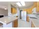 Bright kitchen with updated cabinets and countertops, and stainless steel appliances at 1195 Golf Club Dr, Laughlin, NV 89029
