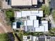 Aerial view of a modern home showcasing the pool, backyard, landscaping, and architectural design at 1337 Villa Barolo Ave, Henderson, NV 89052