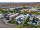 Expansive aerial view of modern homes with private pools, outdoor seating, and a picturesque community setting at 1337 Villa Barolo Ave, Henderson, NV 89052