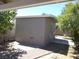 Exterior view of a well-maintained shed, ideal for storage and gardening equipment at 2211 Chipplegate Way, North Las Vegas, NV 89032