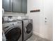 Laundry room with front load washer and dryer at 340 Autumn Palace Ct, Las Vegas, NV 89144