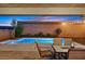 Outdoor dining and pool at 404 Lost Horizon Ave, Henderson, NV 89002