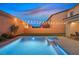 Backyard pool with lighting at 404 Lost Horizon Ave, Henderson, NV 89002