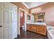 Bathroom featuring vanity and lots of storage at 5528 Stone Lagoon St, North Las Vegas, NV 89031